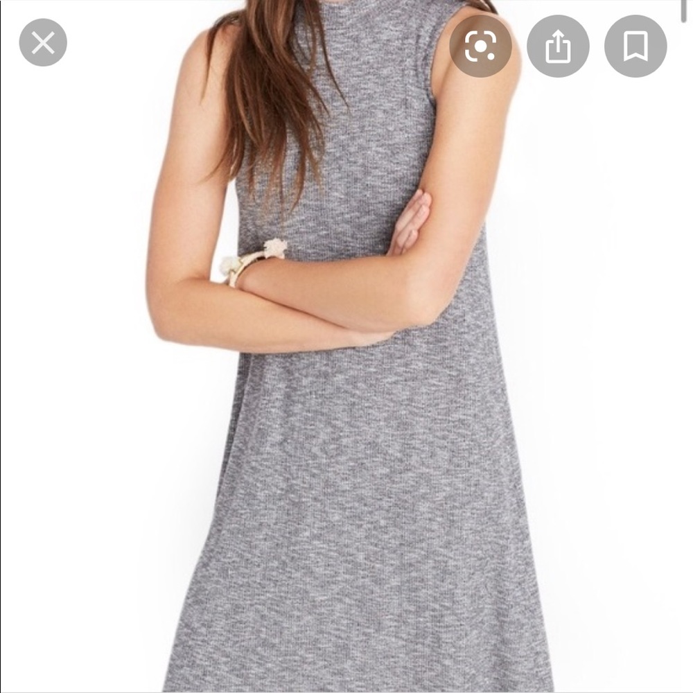 Madewell Grey Light Knit Dress
